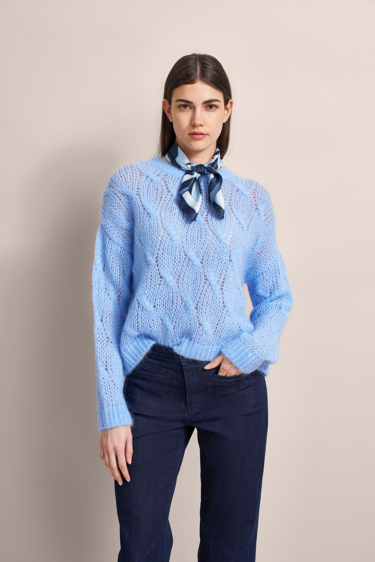 BUGATTI Strickpullover hellblau, Bild 1