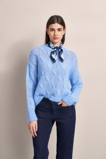 BUGATTI Strickpullover hellblau