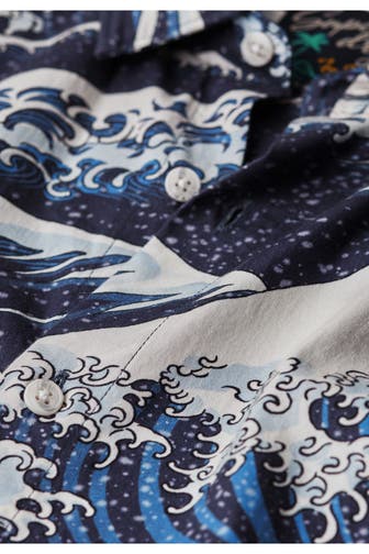 SUPERDRY Kurzarmhemd gemustert