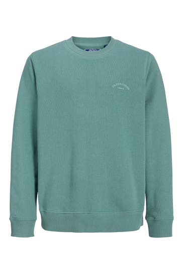 JACK & JONES Sweatshirt azurblau