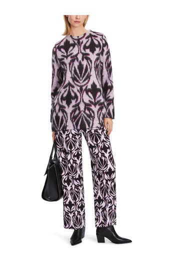 MARC CAIN Wollmix-Pullover gemustert