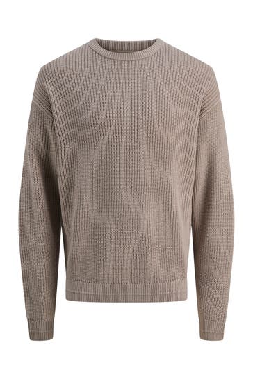JACK & JONES Strickpullover taupe