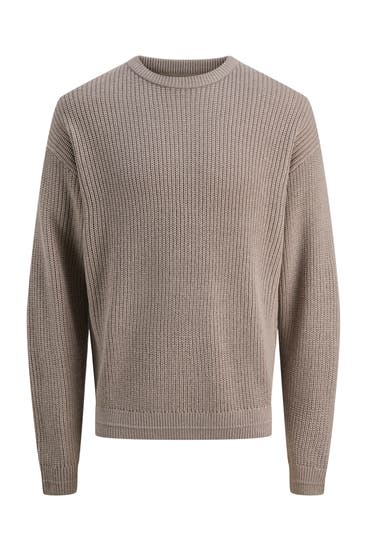 JACK & JONES - Strickpullover taupe