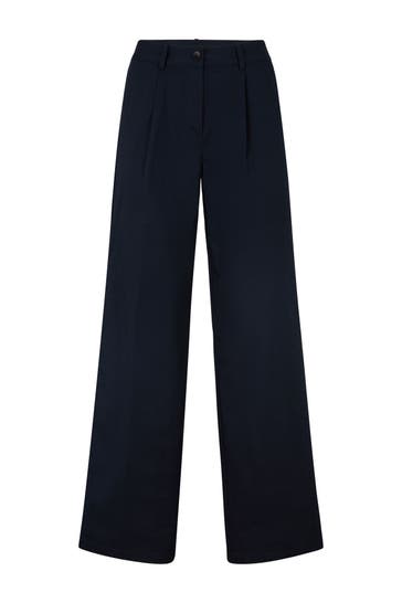 JOOP! Stoffhose Bundfaltenhose in Navy navy Marlene