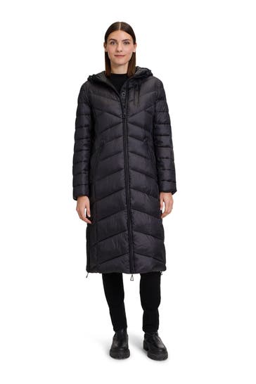 GIL BRET Steppmantel schwarz