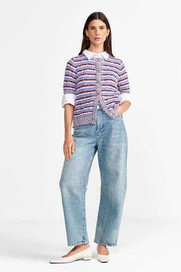 RICH & ROYAL Strickshirt gestreift