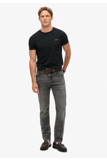 SUPERDRY Jeans dunkelgrau slim straight