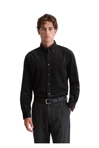 MARC O'POLO Cordhemd navy Regular Fit