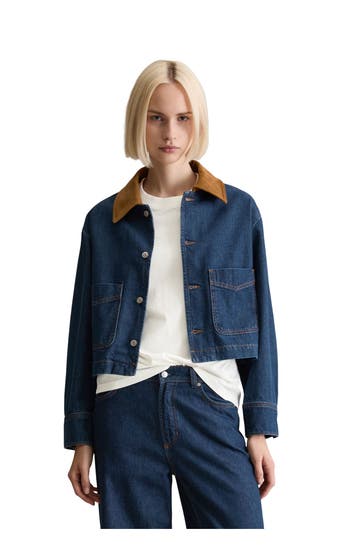 MARC O'POLO DENIM Jeansjacke dunkelblau