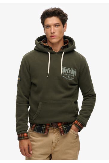 SUPERDRY Hoodie waldgrün