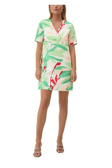 S.OLIVER BLACK LABEL Minikleid gemustert