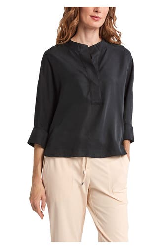 COMMA, Blusenshirt schwarz