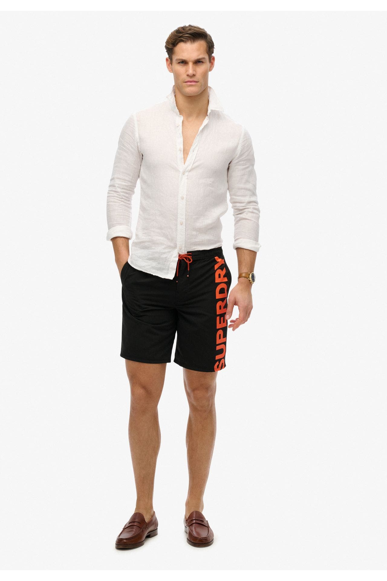 SUPERDRY Badeshorts schwarz , Bild 1