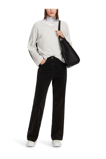 MARC CAIN Wollmix-Pullover mehrfarbig