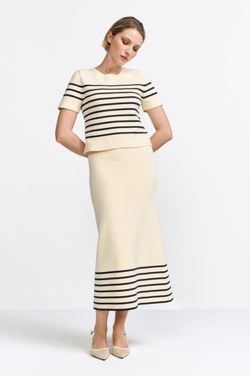 RICH & ROYAL Midirock gestreift