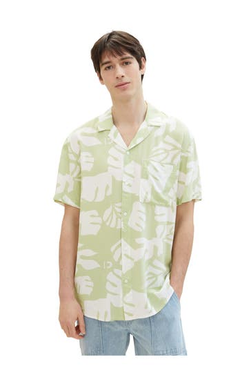 TOM TAILOR Kurzarmhemd gemustert Relaxed Fit