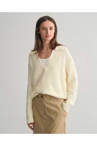 GANT Strickpullover creme