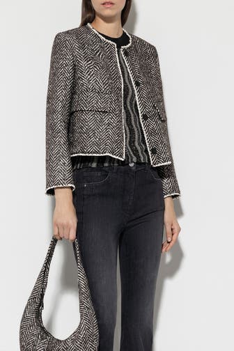 LUISA CERANO Tweed-Jacke mehrfarbig