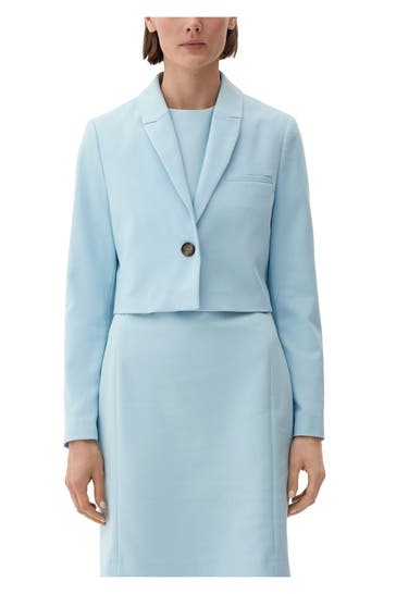 S.OLIVER BLACK LABEL Kurzblazer hellblau