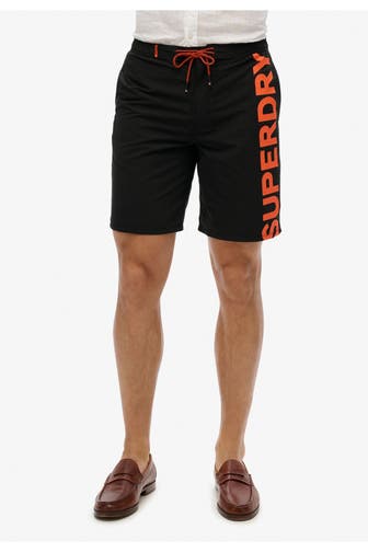 SUPERDRY Badeshorts schwarz