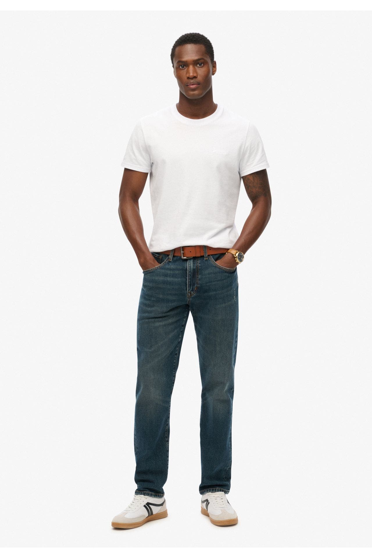 SUPERDRY Jeans dunkelblau slim straight, Bild 1