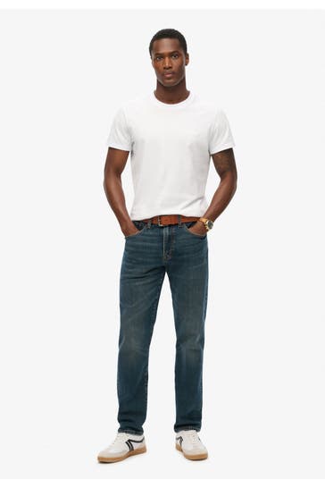 SUPERDRY Jeans dunkelblau slim straight