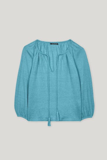 LUISA CERANO Leinen-Shirt petrol