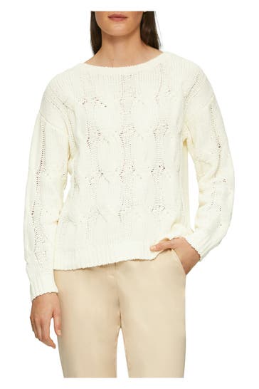 S.OLIVER BLACK LABEL Strickpullover ecru