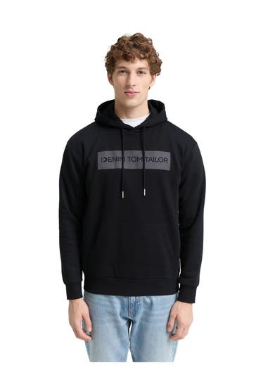 TOM TAILOR Hoodie schwarz