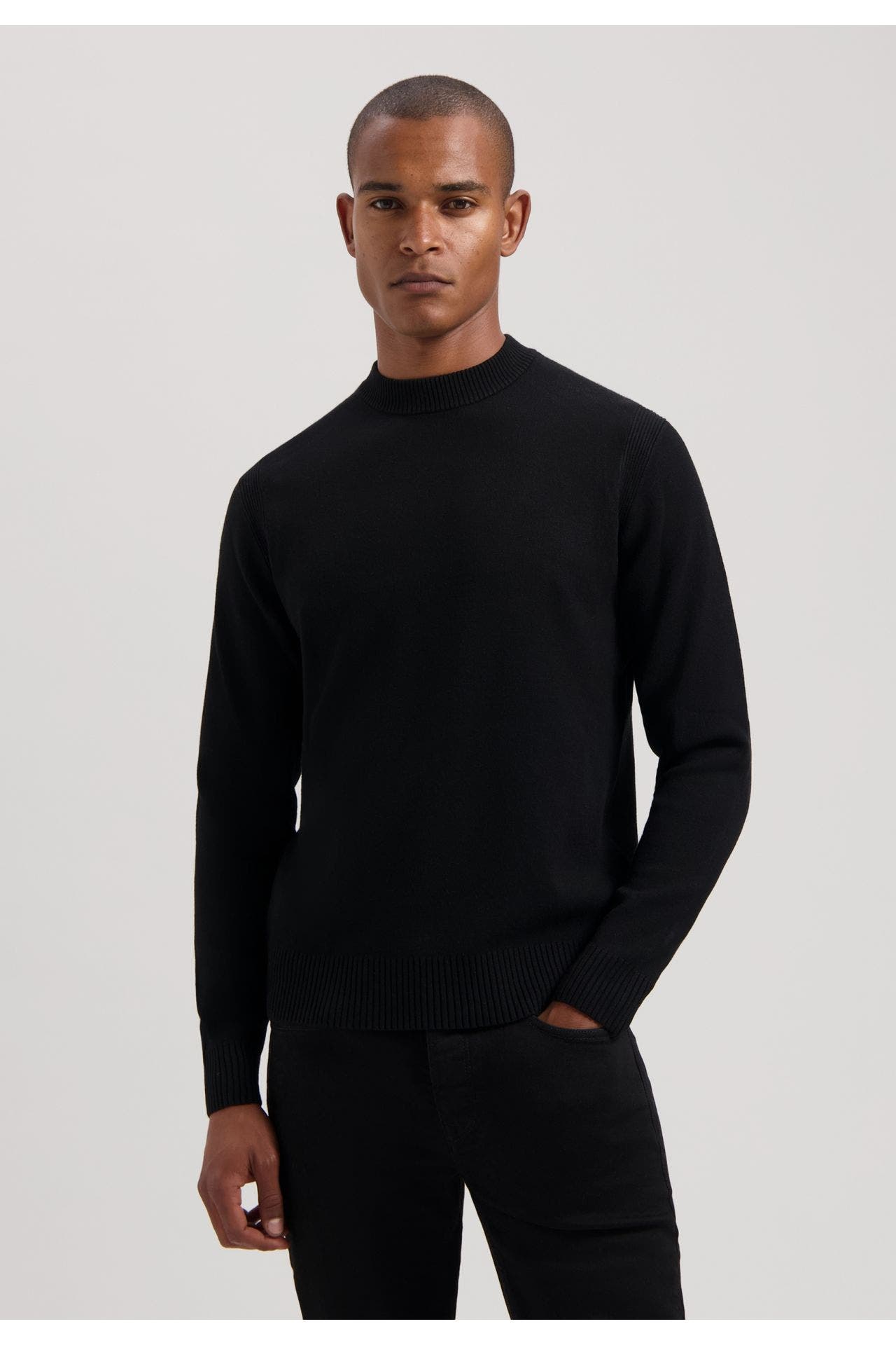 DSTREZZED Strickpullover 'Fell' schwarz, Bild 1