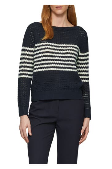 S.OLIVER BLACK LABEL Strickpullover gestreift