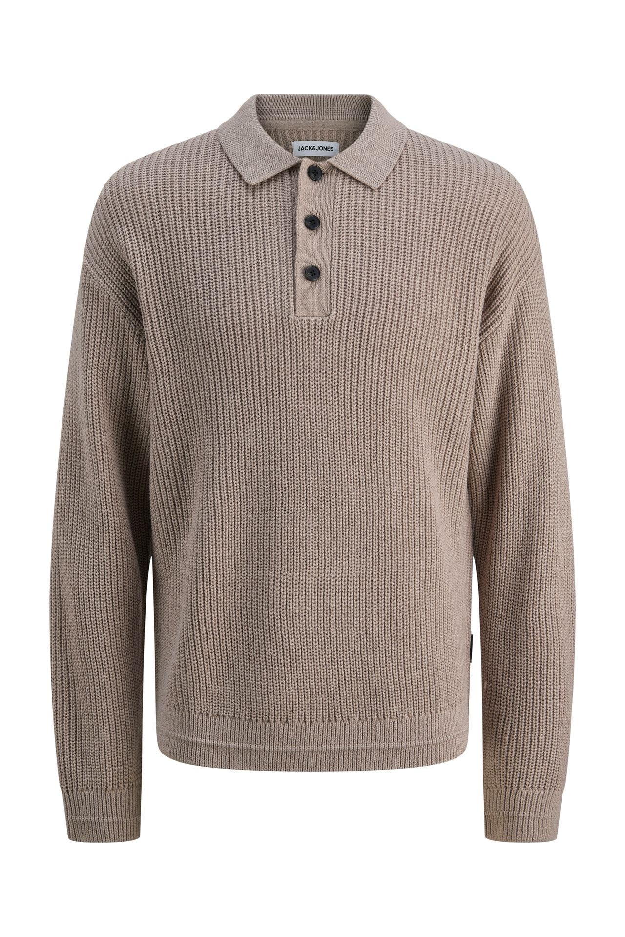JACK & JONES Strick-Troyer taupe, Bild 1