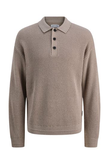 JACK & JONES Strick-Troyer taupe