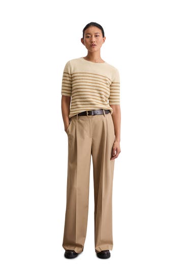 MARC O'POLO Kurzarm-Pullover mehrfarbig