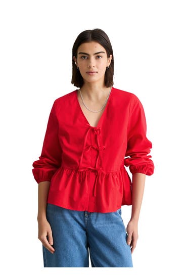 MARC O'POLO DENIM Casual-Bluse rot