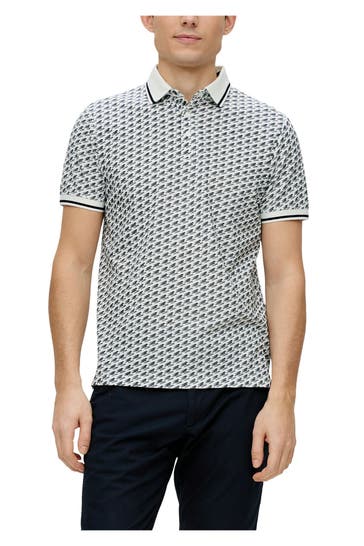 S.OLIVER Polo-Shirt gemustert