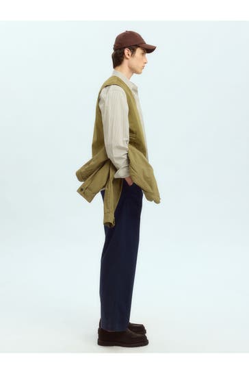 SELECTED Stoffhose schwarzblau