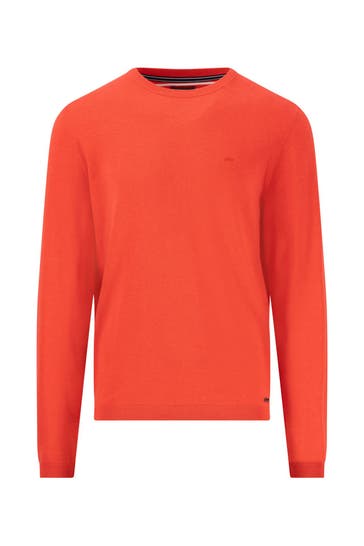 FYNCH-HATTON Strickpullover orangerot