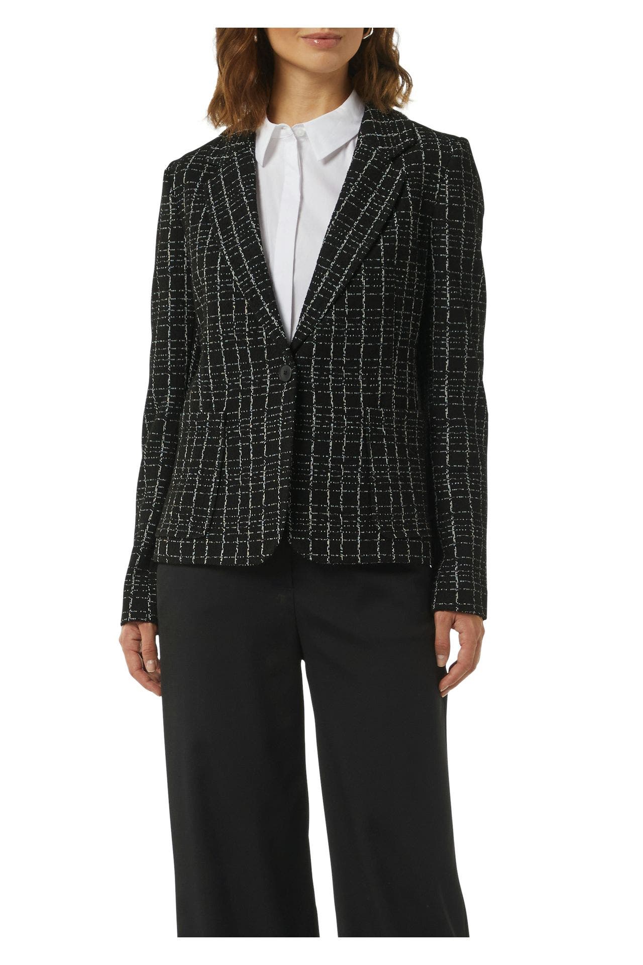 COMMA, Bouclé-Blazer kariert, Bild 1