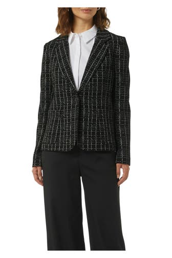 COMMA, Bouclé-Blazer kariert
