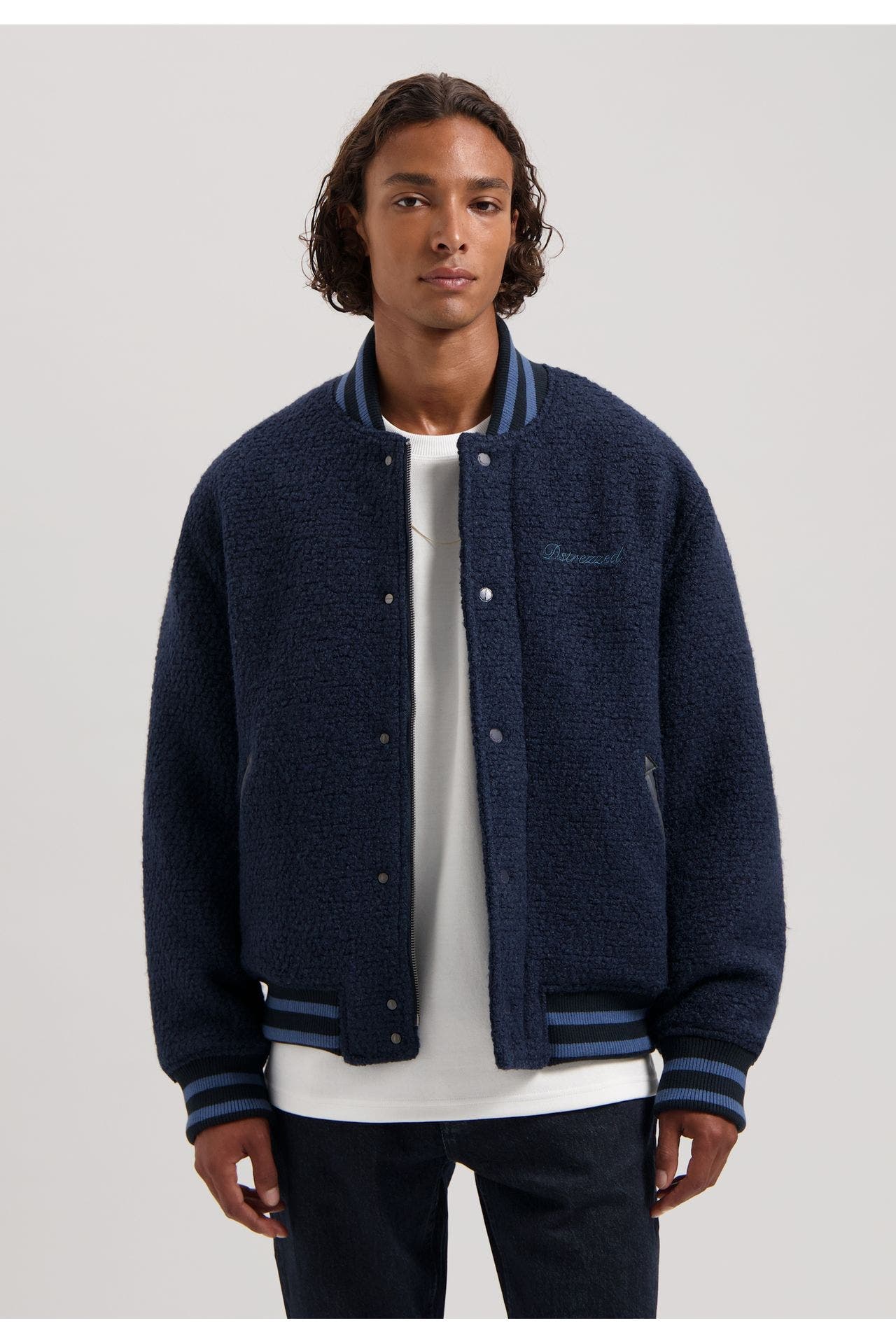 DSTREZZED Collegejacke dunkelblau, Bild 1