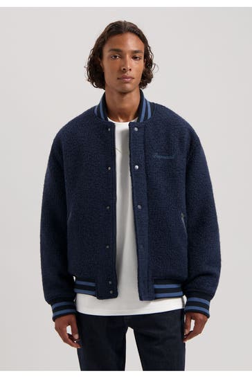 DSTREZZED Collegejacke dunkelblau
