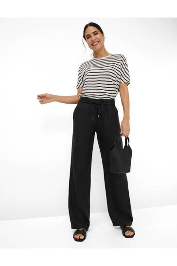 BRAX Leinenhose schwarz