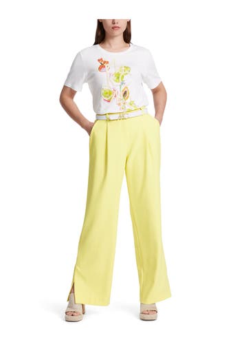 MARC CAIN Business-Hose pastellgelb