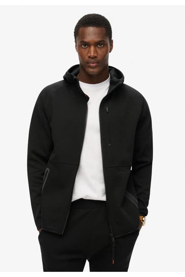 SUPERDRY Sweatjacke schwarz 