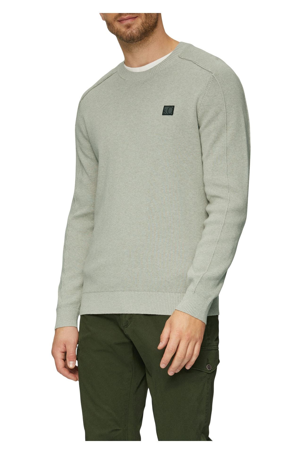 S.OLIVER Strickpullover graugrün, Bild 1