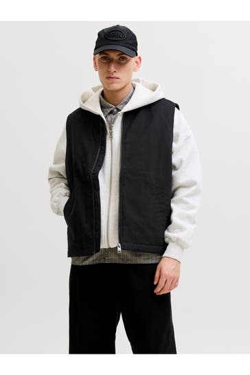 JACK & JONES Jeansweste schwarz