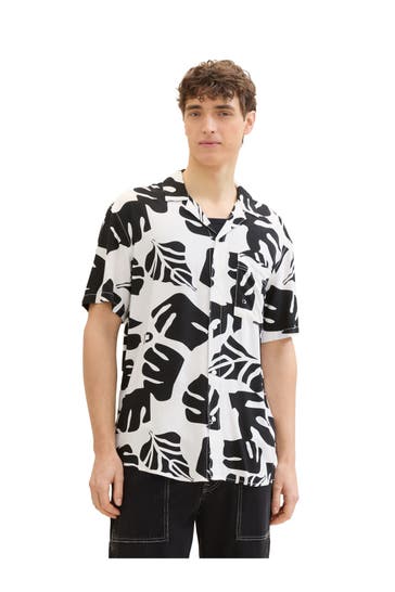 TOM TAILOR Kurzarmhemd gemustert Relaxed Fit