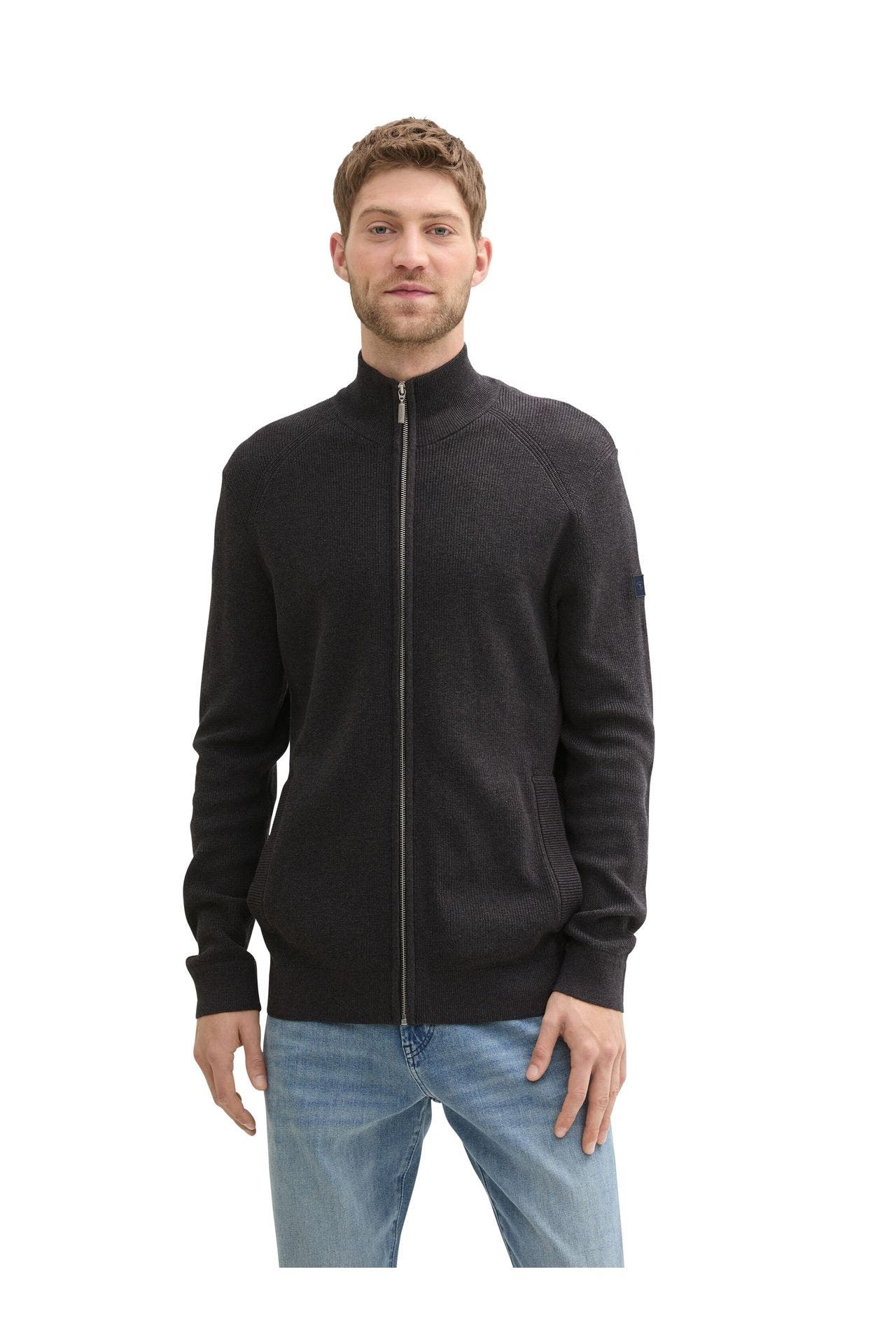 TOM TAILOR Strickjacke dunkelgrau, Bild 1