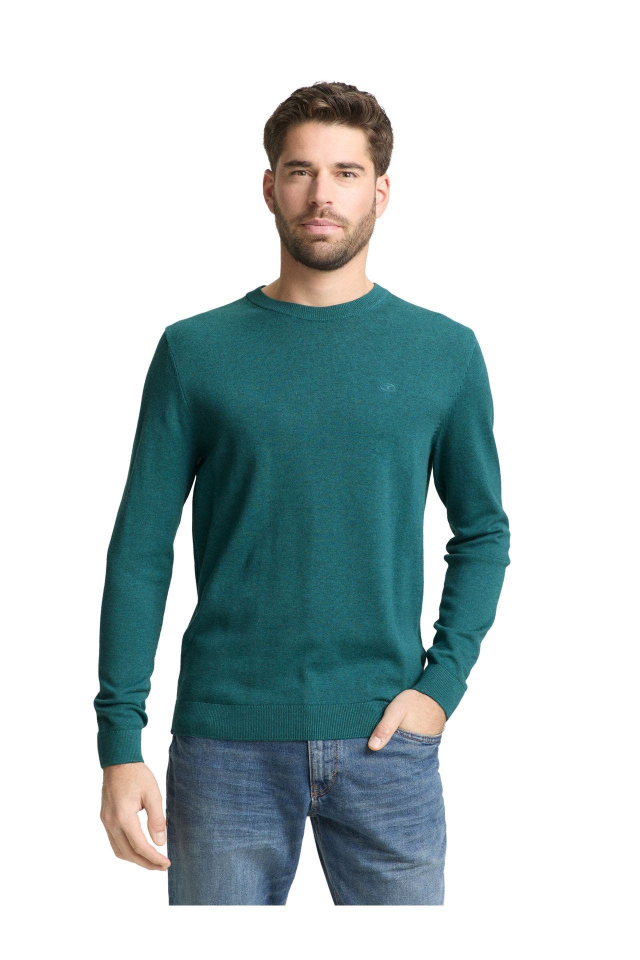TOM TAILOR Strickpullover petrol, Bild 1